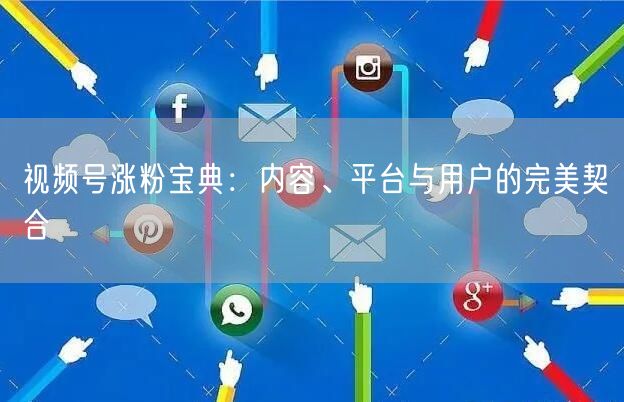 视频号涨粉宝典：内容、平台与用户的完美契合
