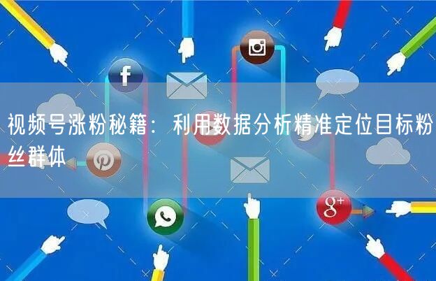视频号涨粉秘籍：利用数据分析精准定位目标粉丝群体