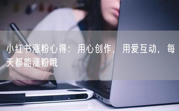 小红书涨粉心得：用心创作，用爱互动，每天都能涨粉哦