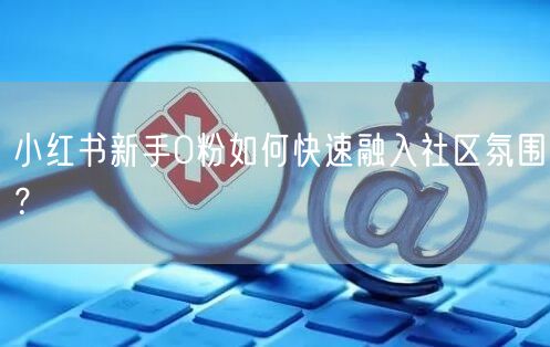 小红书新手0粉如何快速融入社区氛围？