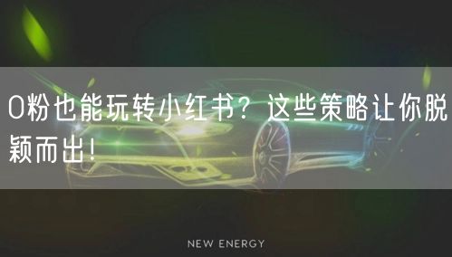 0粉也能玩转小红书？这些策略让你脱颖而出！